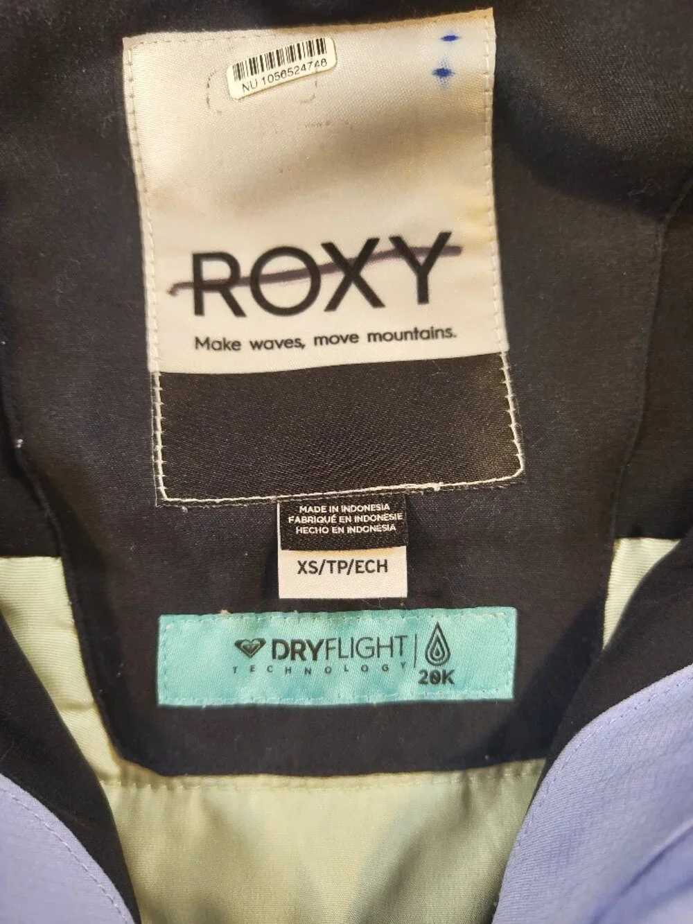 Roxy DryFlight 20K Women’s Snow Jacket – XS – Lavender/Black